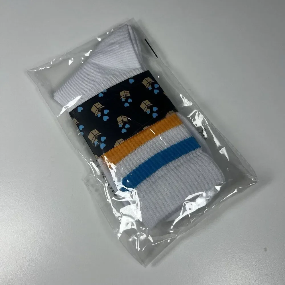 Amazon Employee Driver Appreciation Socks Color Stripe Brand New